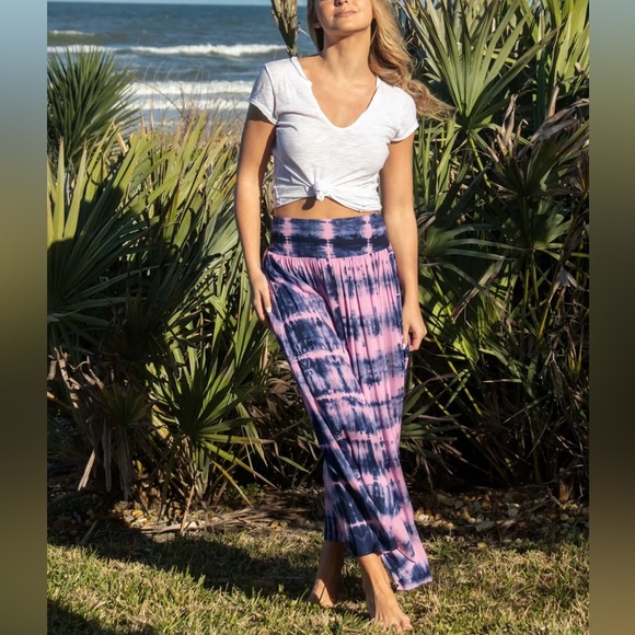 New! Natural Life Boho Hippie Tie Dye Maxi Skirt - Picture 2 of 5